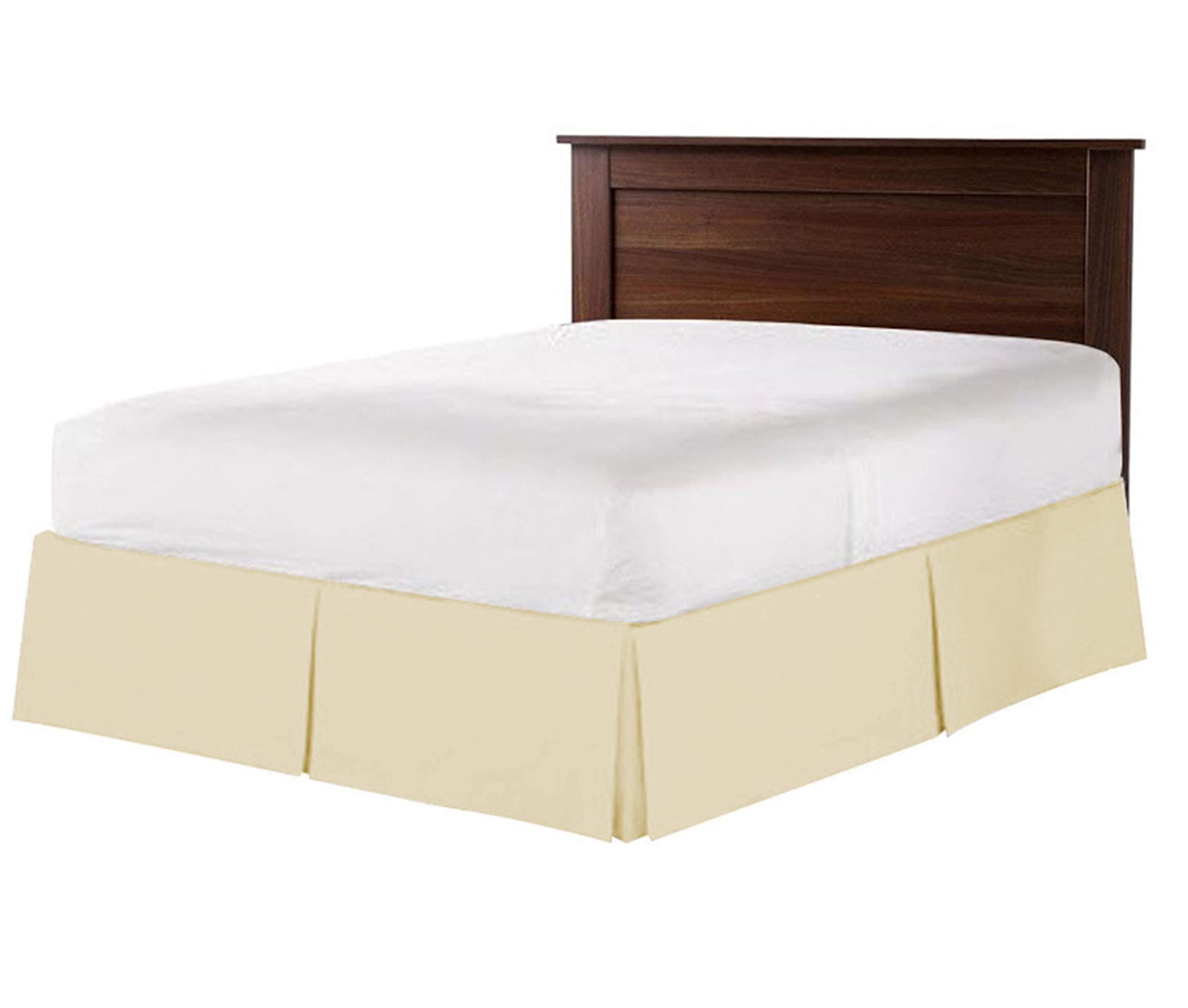 Photo 1 of KBC linen 800 Thread Count 100% Pure Cotton Luxury Box Pleated Bed Skirt California King Size with 16 Inch Drop Length Ivory