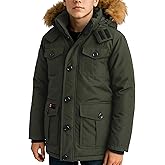 CANADA WEATHER GEAR Boy Winter Coat - Heavyweight Water and Wind Resistant Boys Winter Parka Jacket Ski Insulated Outerwear