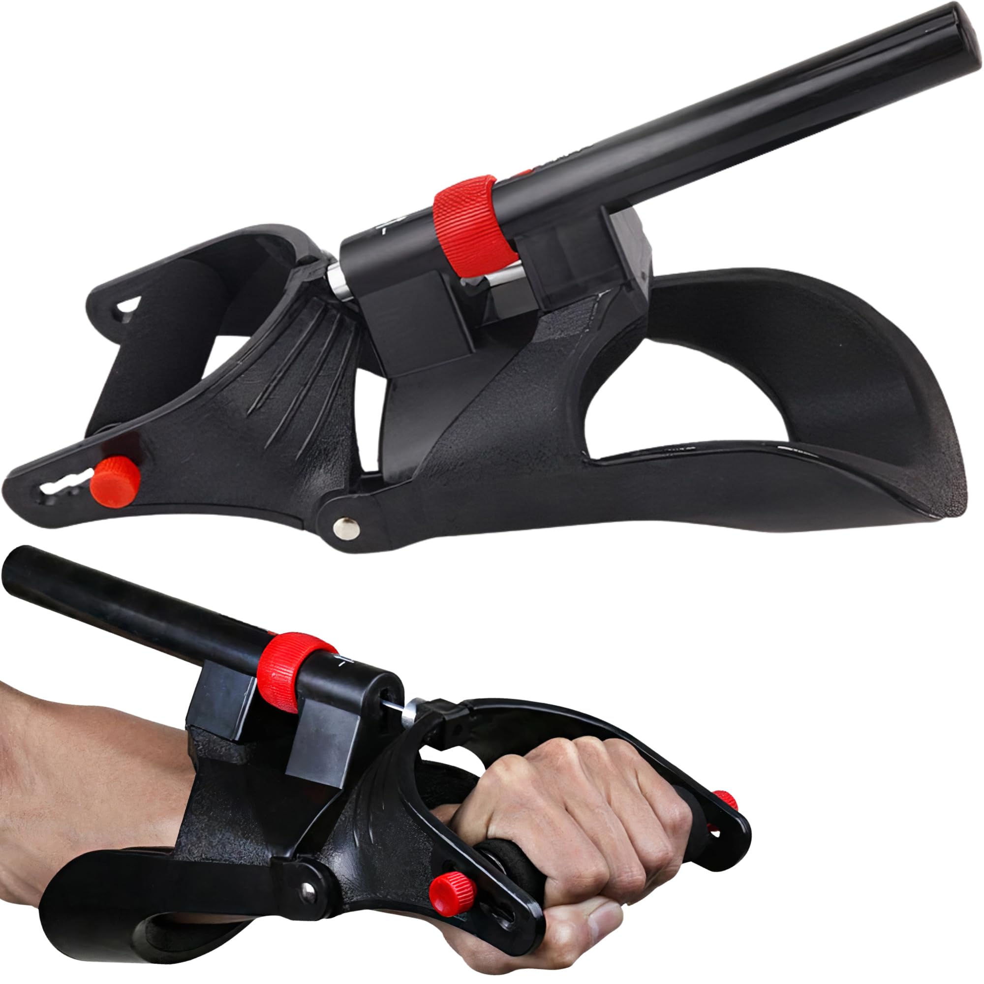 MuscleForge Forearm Strengthener & Strength Training Equipment - Wrist Strengthener with 5 Resistance Levels - Wrist Exerciser for Athletes - Arm Trainer for Arm Wrestling, Adjustable Hand Size