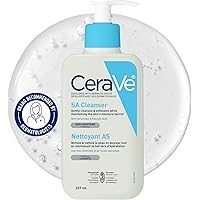 CeraVe SALICYLIC ACID Cleanser, Renewing SA Smoothing BHA Exfoliant for Face. Suitable for Keratosis Pilaris & Psoriasis. Gen