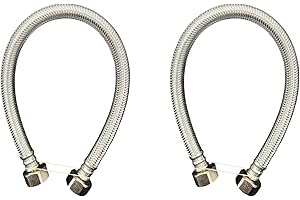 WINDON BAY 1/2 FIP x 1/2 FIP x 16 inch stainless steel faucet connector 2pk
