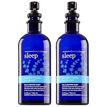 Bath Body Works Aromatherapy Sleep Lavender Vanilla Pillow Mist 53 Fl Oz 2 Pack Packaging May Vary
