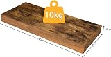 HOOBRO Floating Shelves Set of 2 40 cm Wall Mounted Rustic Brown EBF40BJ01 view 7