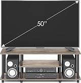 Furinno TURN-N-TUBE TV Stand 3-Tier Open Shelves Fits 50 Inch TV French Oak view 3
