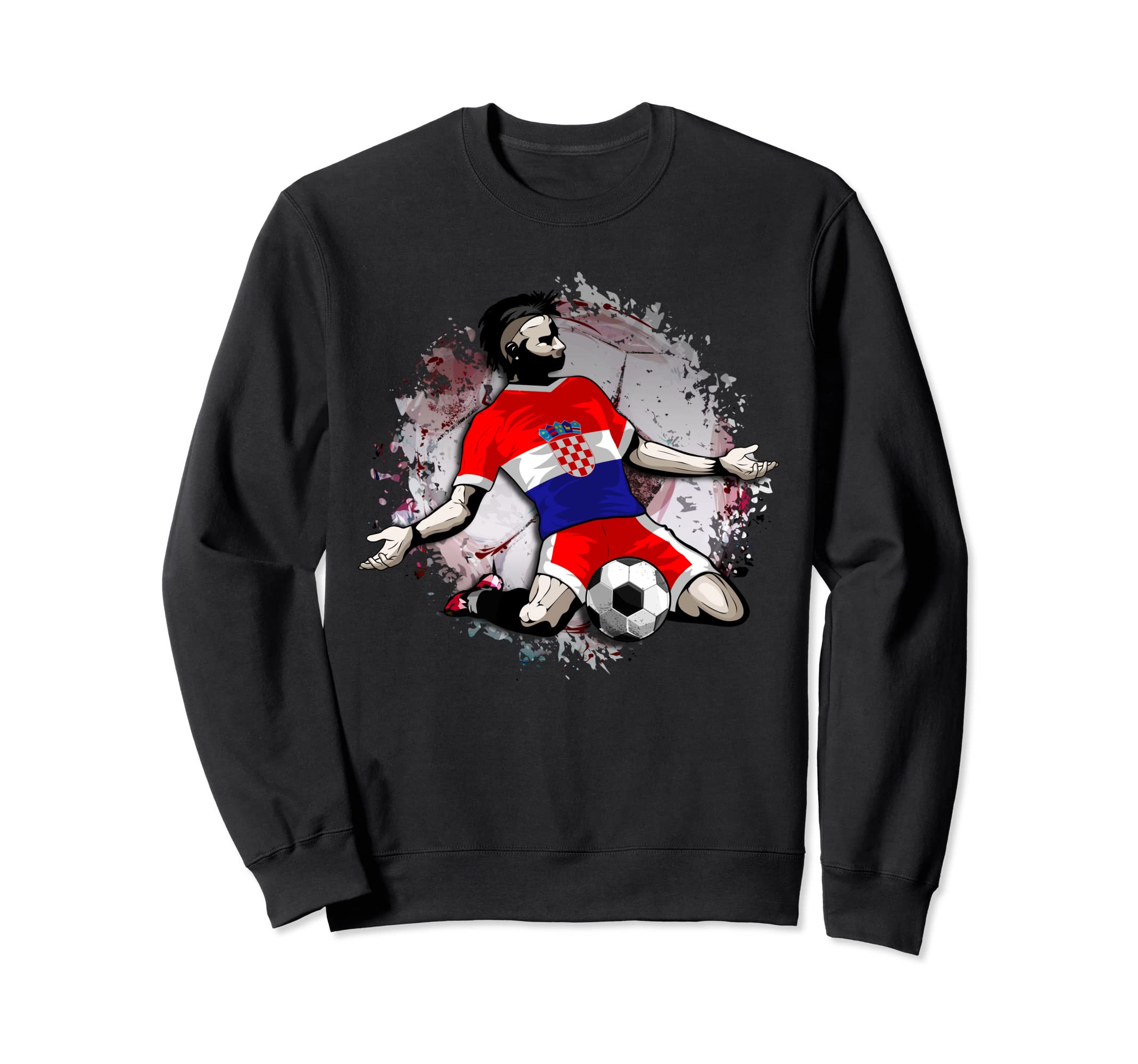Croatia Soccer Croatian National Flag Football Lovers Design Sweatshirt