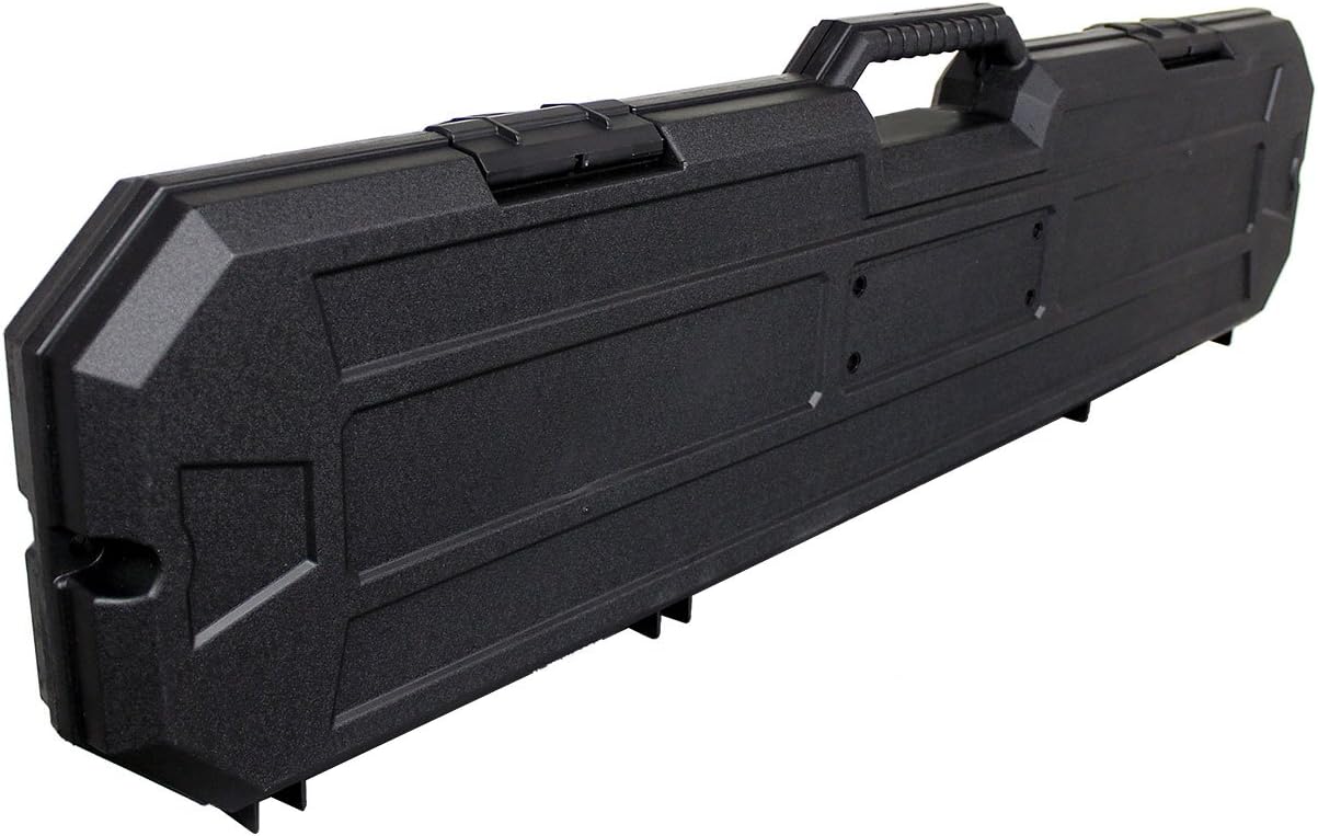 Black Hard Rifle Case Convoluted Foam Storage Hunting AR Bag 2 Lock