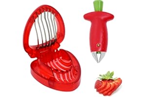 GKYZBB Strawberry Huller and Strawberry Slicer Kitchen Gadget,for Kitchen Banana,Grape,Tomato,Various Fruit Slicing and corin