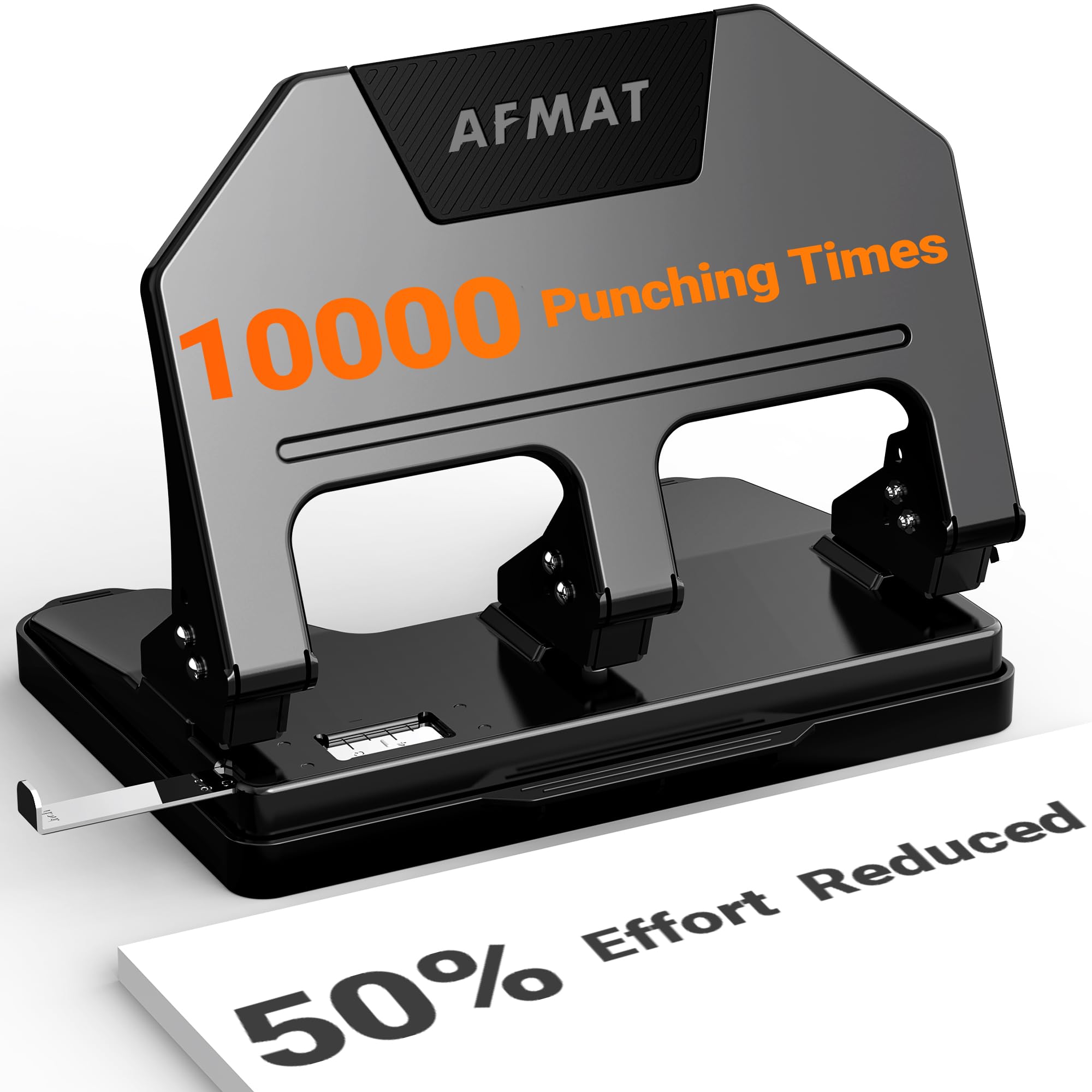 AFMAT 3 Hole Punch Heavy Duty, 40-Sheet 3 Hole