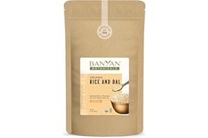 Banyan Botanicals Rice and Dal – Pre-Blended Organic Yellow Mung Dal and Organic Basmati Rice for Kitchari – Easy Food for Cleansing and Digestion – 1.1 lbs. – Non-GMO Sustainably Sourced Vegan