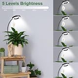 Wolezek Grow Lights Indoor Plants Clip On 6500K Full Spectrum 360° Gooseneck view 7
