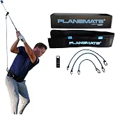PRO SENDR PlaneMate Golf Swing Trainer | Resistance Bands &amp; Shaft Clamp | Belt plus 3 resistance bands and shaft clamp shallow the swing and fix a slice. Free video training with tour coaches.