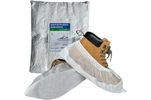 BJEFHYP anti slip shoe covers, disposable shoe covers, waterproof and wear-resistant plastic non-woven fabric foot covers, ou