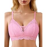 Avidlove Lace Bra No Underwire Sexy Bralettes Thin Unlined Racerback Balconette Everyday Bras Soft