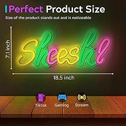 Sheesh Neon Sign - Multi Color LED Neon Light