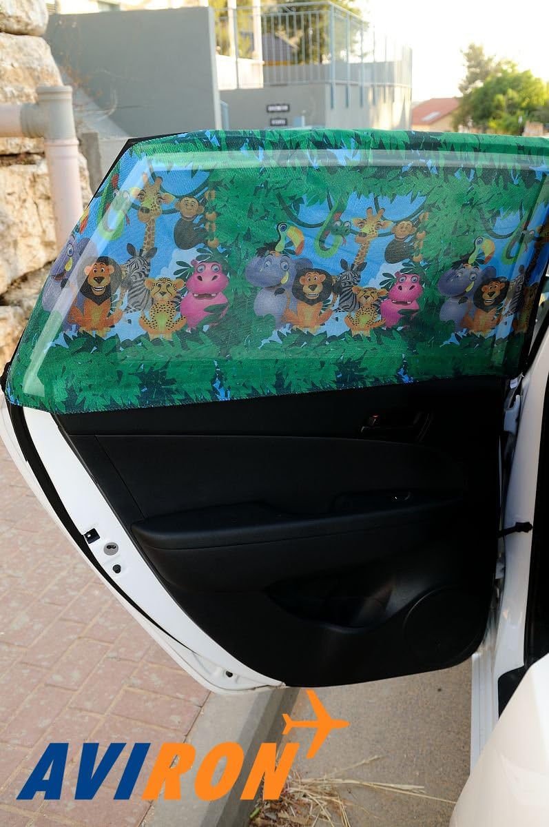 2 NEW EXTRA LARGE CURVED Car Window SideRear Seat Sun Screen/Shades