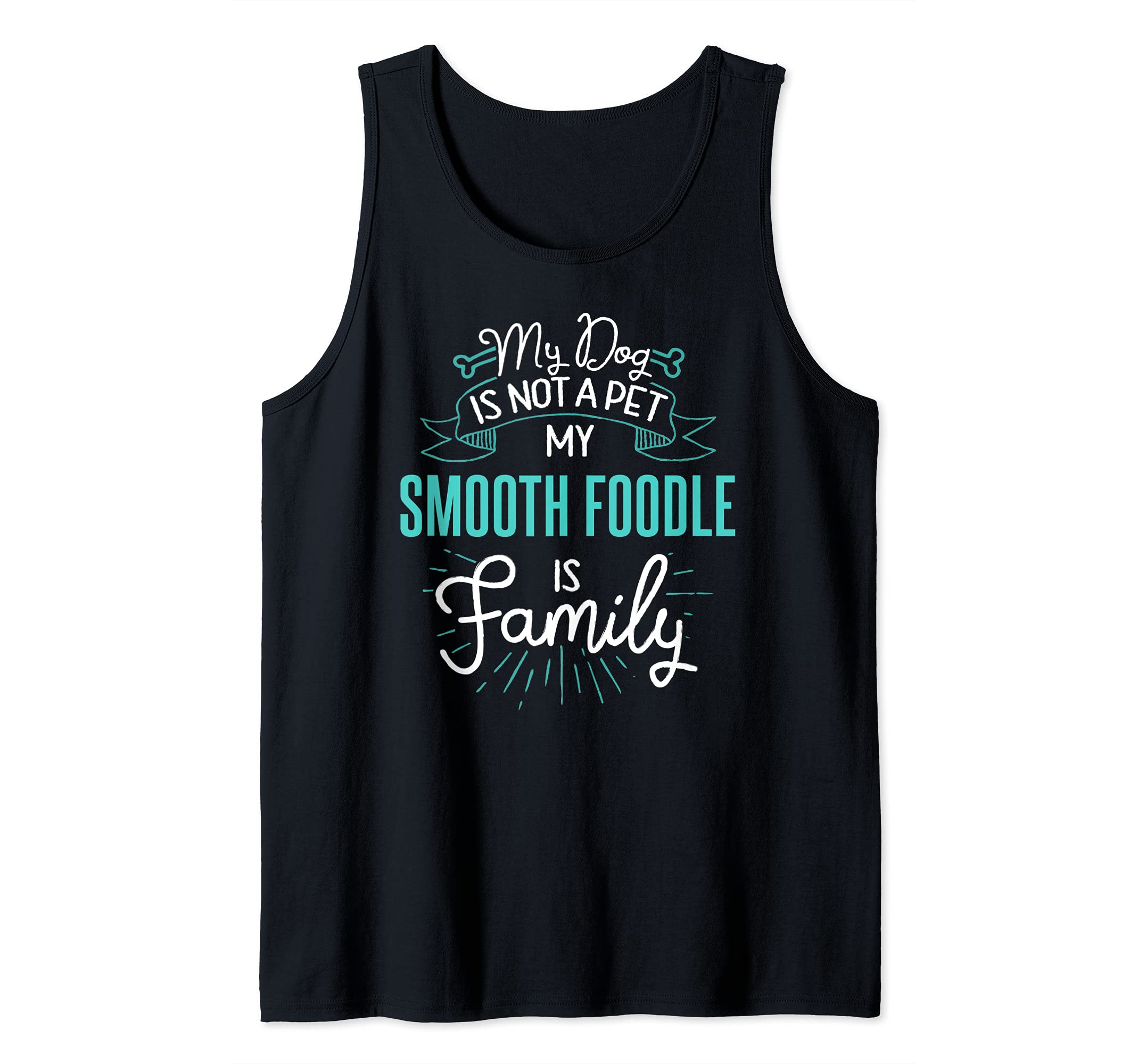 Cute Smooth Foodle Design Family Dog Giftn Tank Top