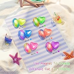 Double Rhythm Cat Eye Gel Nail Polish Set of 6 Same