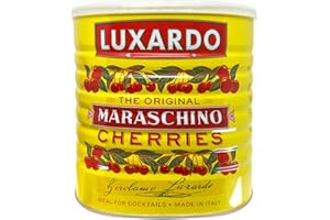 Luxardo The Original Maraschino Cherries | Gourmet Cherries | Ideal for Cocktails & Desserts | Product of Italy, 6.6 Lbs (3kg)