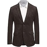 PJ PAUL JONES Mens Corduroy Blazer Jackets Slim Fit Two Button Casual Sports Coat