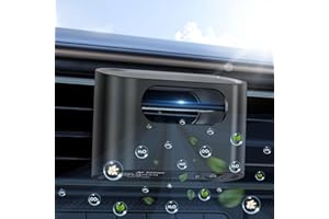 Compact Car Air Purifier for Odor - Easy Install Filter Free Odor Eliminator for Smoke/Pet Odors/VOCs - Silent Operation Universal Vent Clip for Car by Yakry