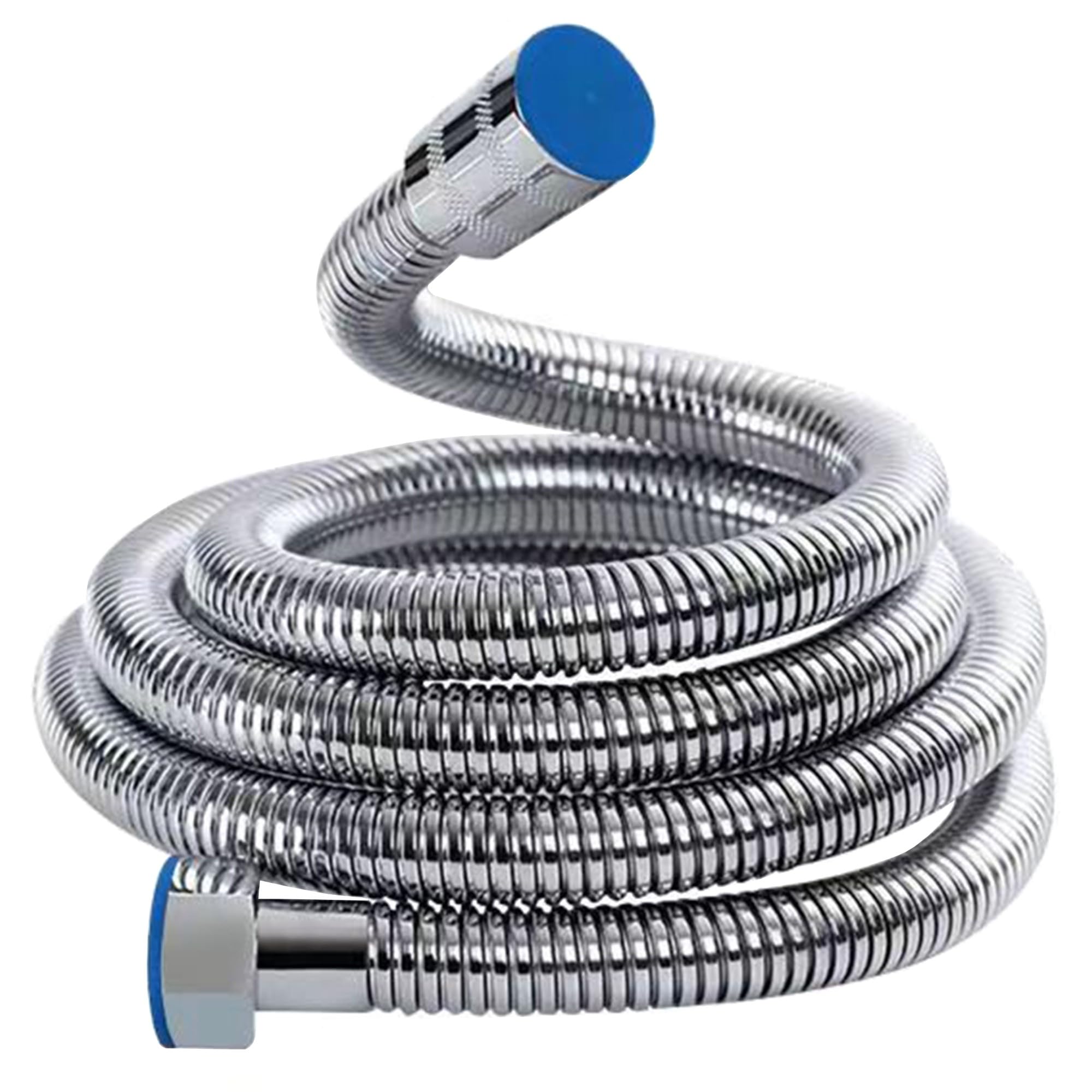 YOXITIXOY Shower Hose，Upgrade 3 Layers Stainless Steel Shower Tube，Anti-Kink and Leak-Proof，High Pressure Resistance，Easy DIY Replacement，Universal G 1/2 Connection. (2M)