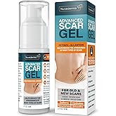 NUVADERMIS Scar Gel - Scar Cream for Surgical Scars - Transparent Gel Formula with Retinol and Vitamin E - Post Surgery, Acne Scar Treatment, C Section Recovery, Keloid Scars - 1.7 Fl Oz, 1 Pack