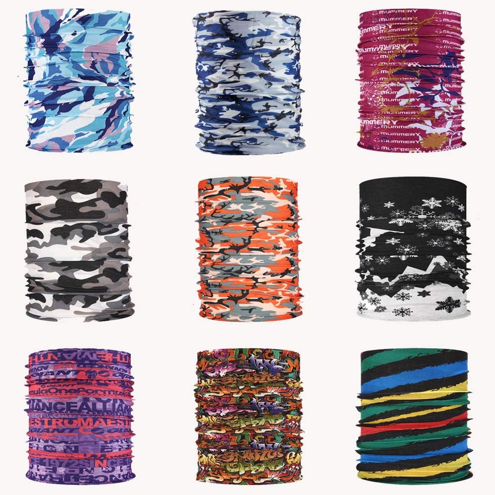 Ambielly Sport Headwear Bandana - Wind Dust Proof Neck Gaiter, Face Mask Washable - Cold Weather Balaclava - Headwrap