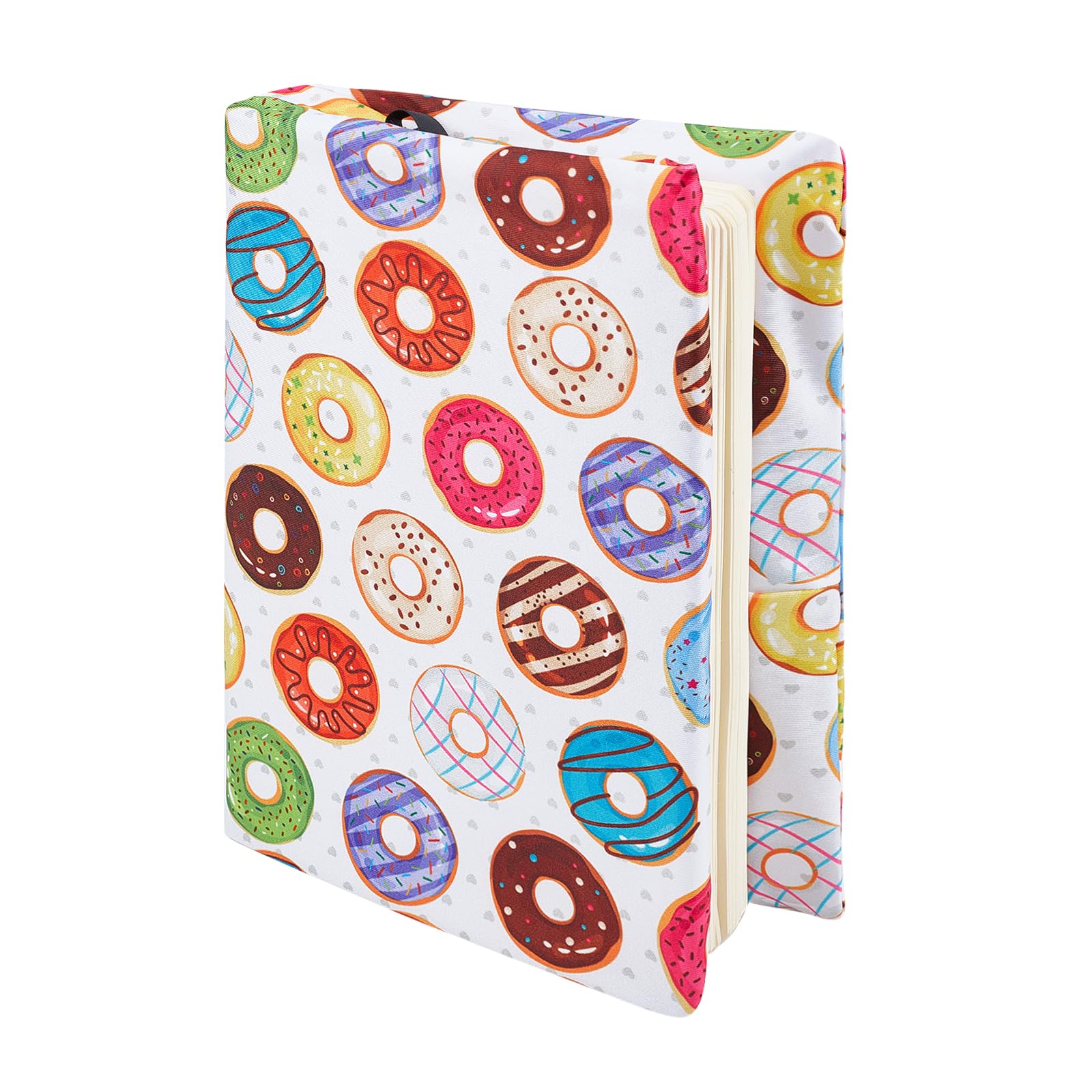 NICENEEDED Stretchable Book Covers, Stretchy Book Protector Book Sleeve, Washable Stretch Paperback Hardcover Book Cover Elastic Fabric Book Sleeves for Book Lover