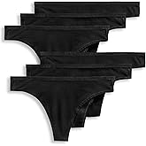 Jockey Women's Underwear Organic Cotton Stretch Logo Thong - 6 Pack