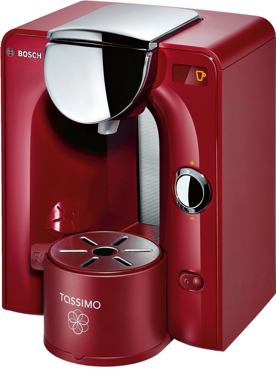 Bosch TAS5546 Tassimo - Cafetera monodosis automática, color rojo ...