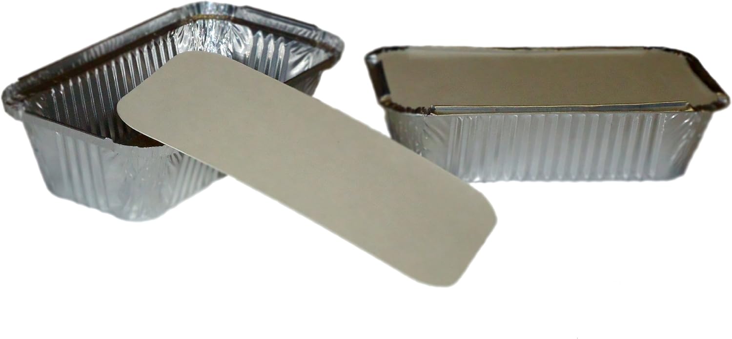100 x ALUMINIUM FOIL FOOD CONTAINERS Large + LIDS No6a Order before 12