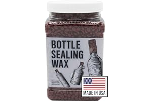 BW BLENDED WAXES, INC. Blended Waxes, Inc. Bottle Sealing Wax 1 lb. Pastilles - Resilient and Versatile Bottling Wax For Wine, Beer, and Liquor Bottle Sealing - Seals Between 25-30 Bottles (Red)