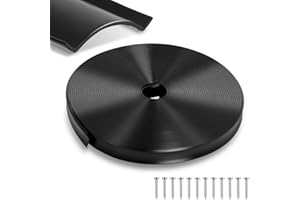 PODOY 7/8" 100FT RV Vinyl Trim Insert with 12 Screws - Durable Black Vinyl Molding for RV, Camper, Travel Trailer Exterior Screw Cover, Easy Install, Weather-Resistant Replacement Trim