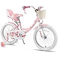 JOYSTAR Unicorn Kids Bike for Girls Ages 2-9 Years Old, 12 14 16 18 Inch Kids Bike with Training Wheels, Doll Seat, Streamers and Basket, Toddler Girls Bike, Multiple Colors