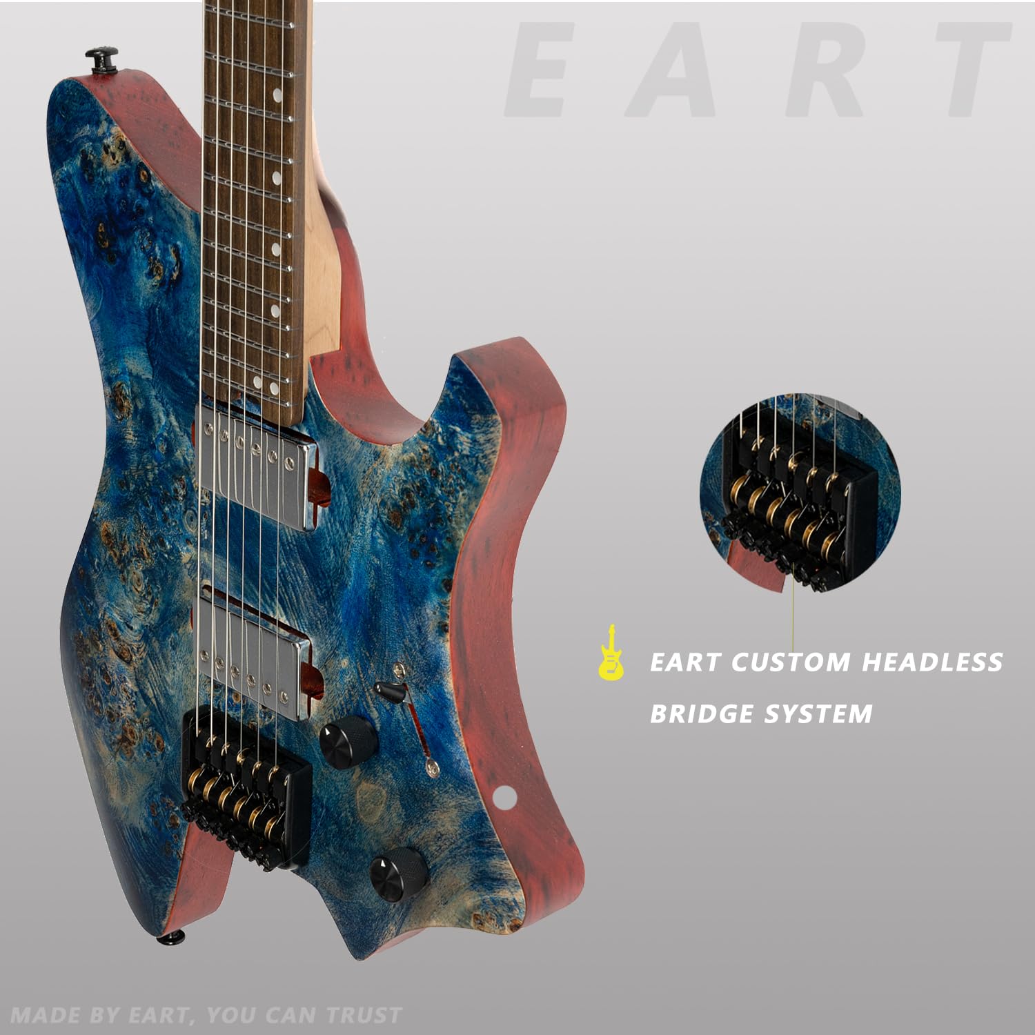 EART Headless Electric Guitar