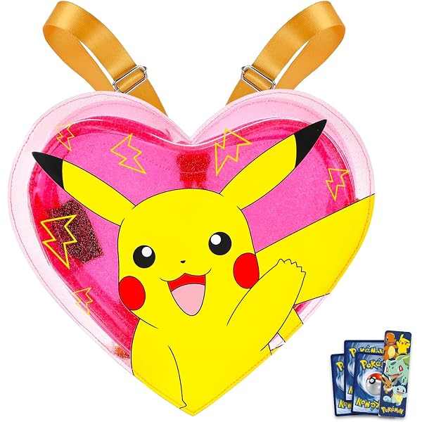 Pokémon Mini Backpack by Bioworld Yellow and Pink Pikachu Pokemon Pikachu Heart Convertible Mini-Backpack main image 4