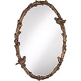 Uttermost Paza Love Birds Oval 34" High Wall Mirror