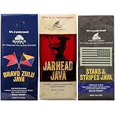 Military Java Group 3-12 oz Bag Coffee Variety Pack: Jarhead, Bravo Zulu, and Stars &amp; Stripes Java