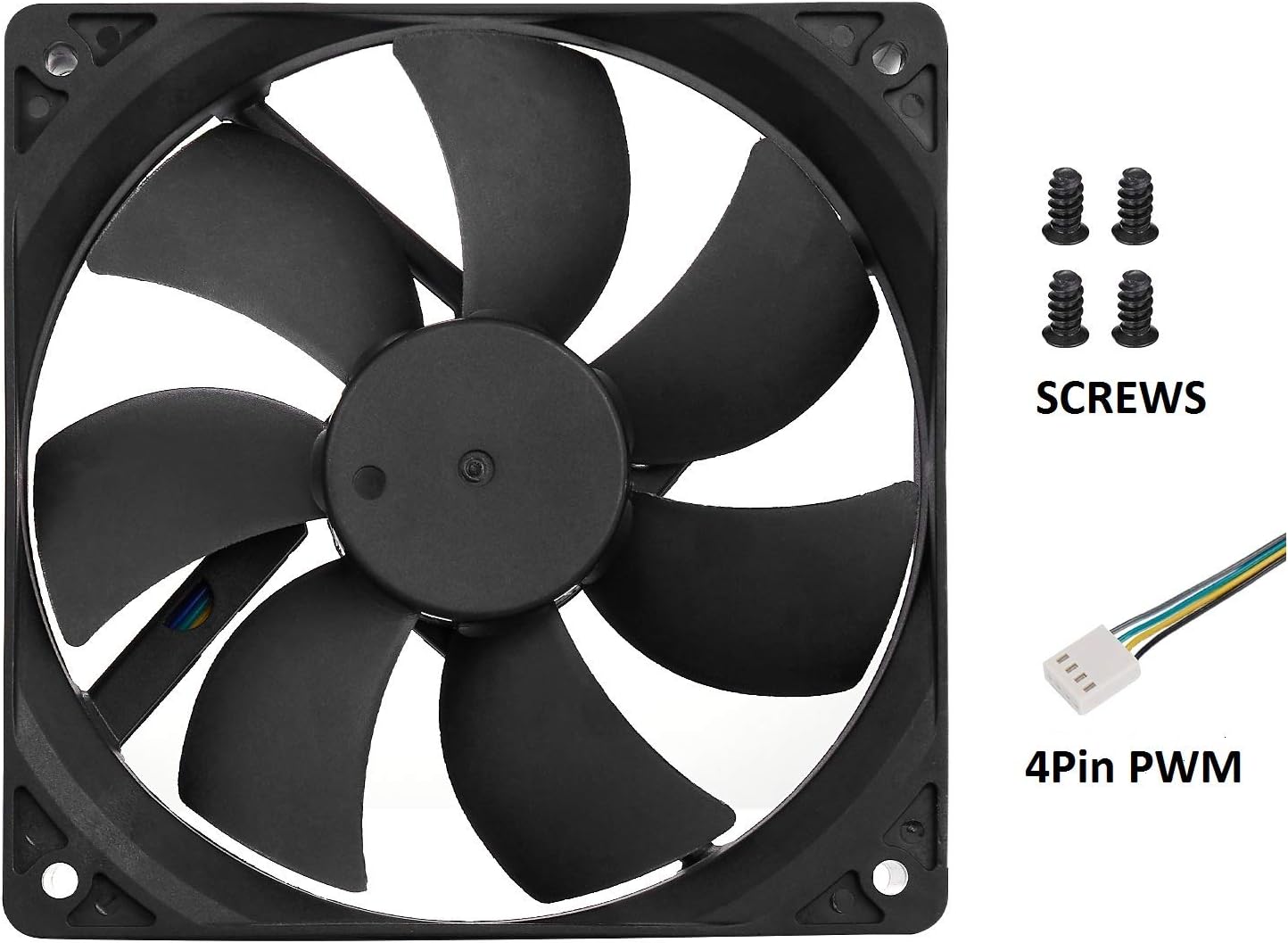 120mm Case Fan 4Pin High Performance PC Computer CPU PWM Fan 800