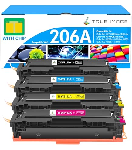 Amazon.com: 206X Toner Cartridges 4 Pack High Yield for HP 206A