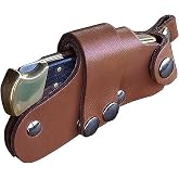 110 Knife Buck Leather Sheath | 3.75 Inch Blade (Brown)