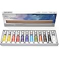 Winsor & Newton Cotman Watercolor Paint Set, 12 Colors, 8ml (0.27-oz) Tubes, Blue,Ivory,White