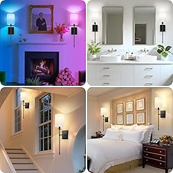 24.8 inch Battery Operated Wall Sconces Set of 2
