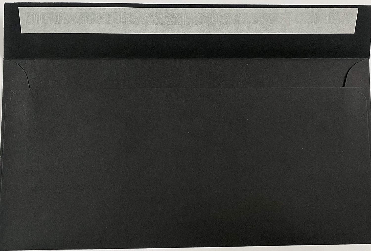 DL (110mm x 220mm) Coloured Envelopes for Greetings Cards Party Invitations & Craft - Pack of 50 (Black Peel & Seal)