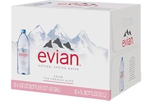 Evians Spring Water Spring Water, 33.8 oz, 12 ct