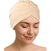 CAPLORD Chemo Cap, Soft Hat for Hair Loss, Headwear for Chemo Patients, Turban Beanie for Cancer Alopecia, Head Cover, Hijab