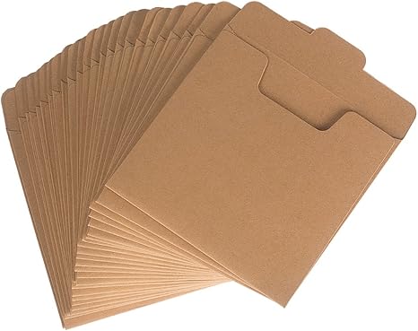 Benail - 50 Sobres de Papel Kraft para CD (12,7 x 12,7 cm): Amazon.es: Informática