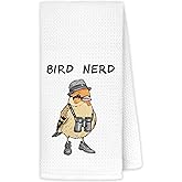 JINYO Bird Nerd Kitchen Towels, Gifts for Birds Lovers Women Hand Towels for Bathroom Kitchen Decor, Bird Watcher Gifts Decorative Dish Tea Towels, 16x24 Inch