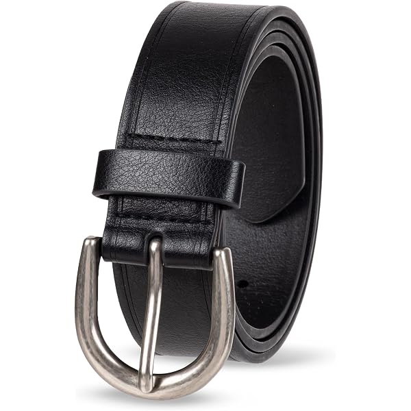 Amazon.com: Women Black Skinny Fashion Belt - Hip Waist Mini  display picture 3
