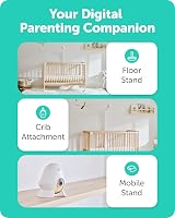 CüboAi Plus Smart Baby Monitor AI Sleep Safety Alerts 1080p HD Night Vision 2 view 6